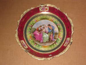 Plato con escena clásica. Europa. 29 cms ( Par 204 ).  205. Regalo y decoración