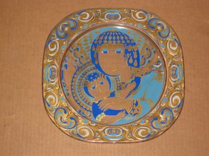 Plato Rosenthal de cristal. Alemania. 29 cms. 599. Regalo y decoración
