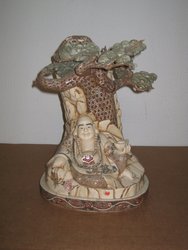 Sabio bajo arbol. China 1ºs S. XX. 33 x 23 x 19. 279. Regalo y decoración