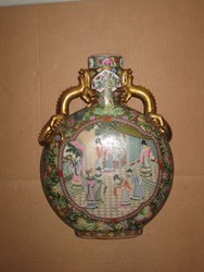 Pareja de jarrones con decoracion oriental. Inglaterra. 51, 5 C. U. 776 - 777Regalo y decoración