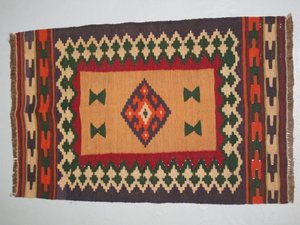 Kilim Kahgay Persa.Sur de Irán. 0, 78 x 0, 50 - 18755. Alfombras y Kilims