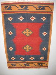 Kilim sur de persia Region de Fars. 1,23 x 0, 80 -  18726. Alfombras y Kilims