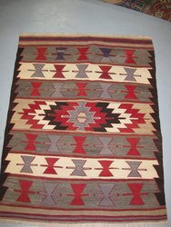 Kilim turco Mut old. 1,34 x 1, 02 - 18317. Alfombras y Kilims. VENDIDA