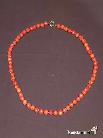 31183-H  Collar corales redondos
