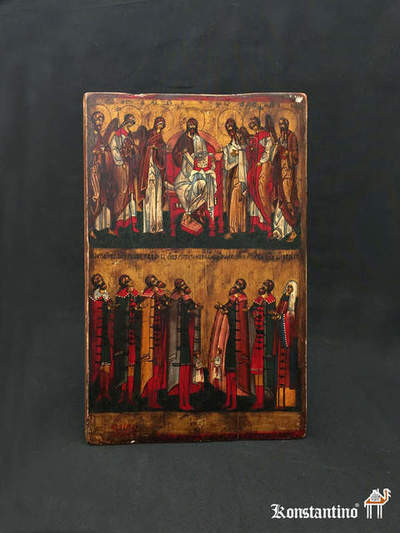  1661-C Icono de Rusia o Grecia. Principios del S. XX, 0,41x 0,28. (VENDIDO)