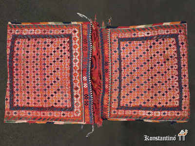 19321-Alf Alforja camellera (Jorjin) de la tribu Kashgay, 87x45 cms  (VENDIDA)