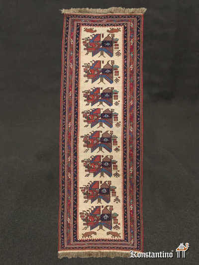 17174-Alf Soumak Kashkuli  del sur de Irán, 207 x 69 cms