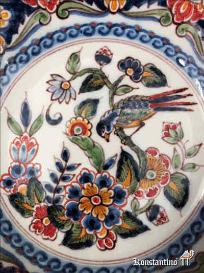 464-C Plato Makkum, Paises Bajos . 1ºs S. XX. 23 cms. VENDIDO