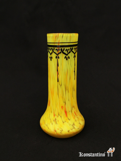  446-C Jarrón de cristal Legas, Francia S. XX. 15 cms