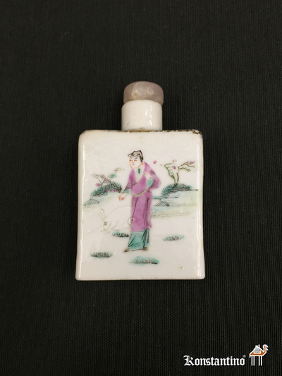 305-C Perfumero, snuff bottle, porcelana S.XIX-XX, China, 6,5 cms