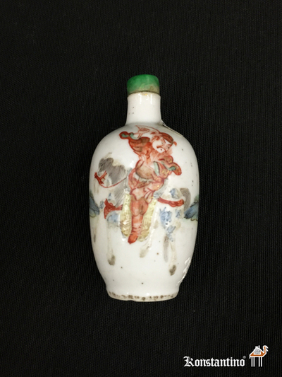 307-C Perfumero, snuff bottle, porcelana S.XIX-XX, China, 7 cms