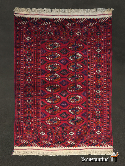 19584-Alf  Tekke turcomano fino 126 x 90 cms.