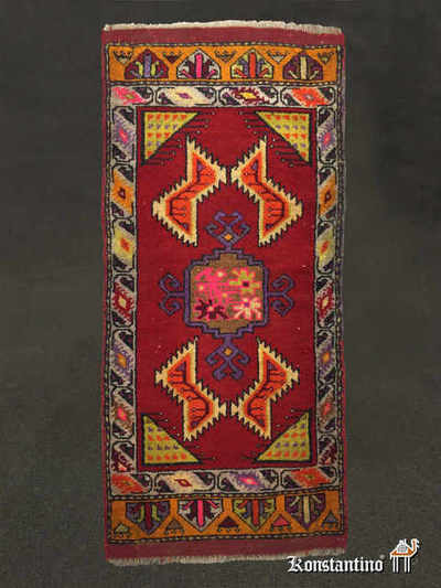 30031-Alf  Yastik Bergamo antiguo de Anatolia, 96 x 47.