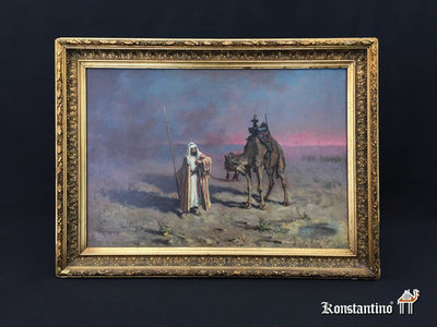741-C. Beduino, oleo/tela, 36 x 52 cms, 1ºs S.XX