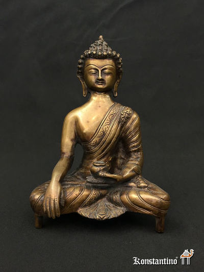 2153-C Buda, Shaky Amuni en bronce, Tibet 1ºs S. XX, 22,5 cms