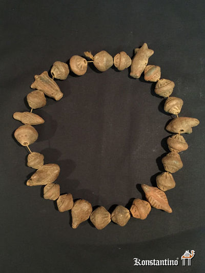  1322-Afri   40x11      Collar de terracota Verre ant.  Nigeria