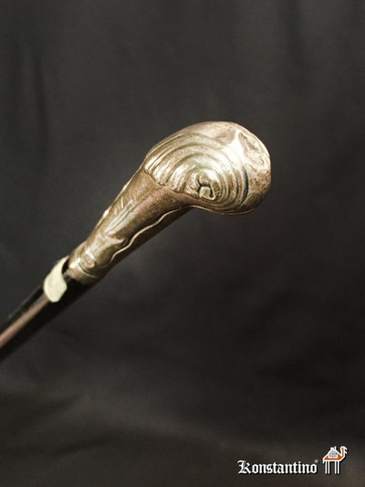 58A-C         85 cms      Bastón dama en madera con puño de plata. S XIX al XX. 