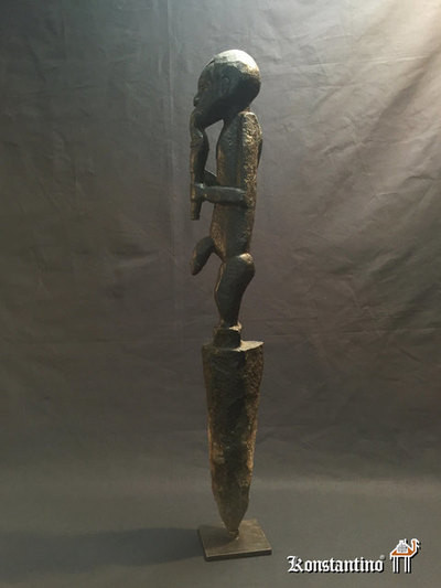 1481-Afri   077x010    Figura en madera “Bochio” de la etnia en el actual Benin. Pieza antigua de ritual usada para el mismo, 