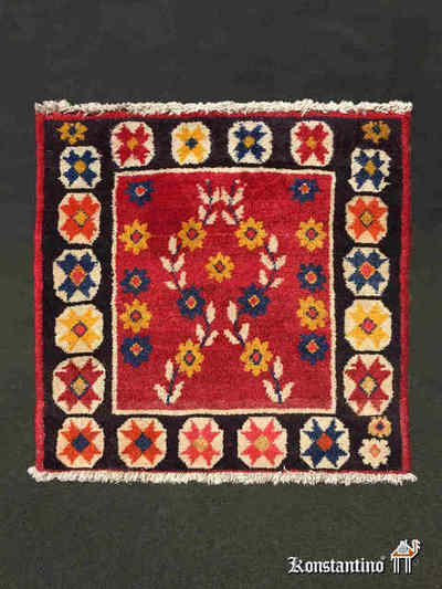 19246-Alf Fragmento de prin s.XX de alforja camellera tribu Kahsgay, 0,60 x 0,60
