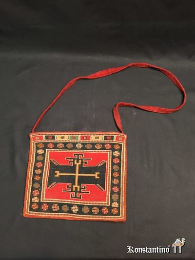 17928-Alf  0,30X0,25   Kourdi-gou chan bolso técnica Verné pieza con edad, extraordinario trabajo