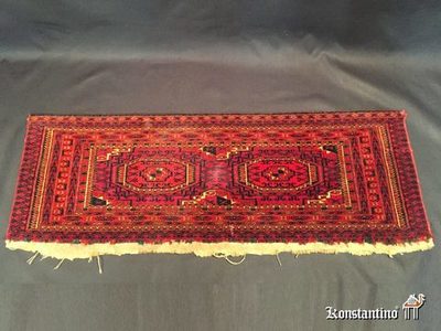 4717-Alf 86x26  Tekke Mafrash Yomut Turcomano. S. XIX pieza de colección (Mueble Textil)