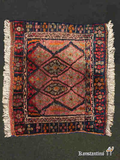 18181-Alf fragmento antiguo de alforja camellera de la tribu Lori en irán, 1er cuarto del S.XX, 75 x 60 cms