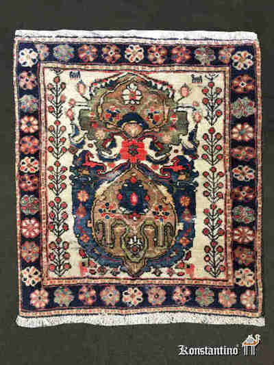 17731-Alf fragmento antiguo de Alforja Bidjar  60 x 50 cms