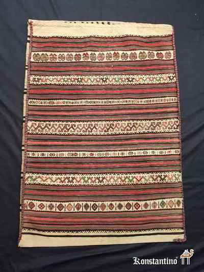 13925-Alf   115x80   Saco de grano semiantiguo persa con técnicas mixtas. Maravillosa pieza de uso tradicional