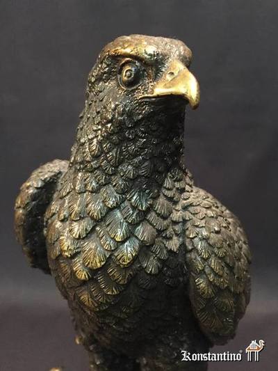 116-C 32 cms   Aguila Real en bronce del autor A. Thorburn