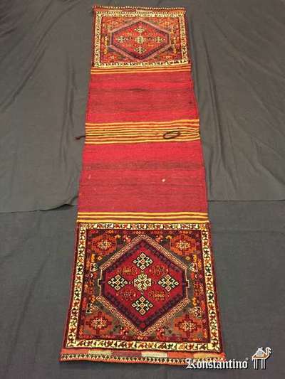 4199-Alf  217x59  Alforja Kashgay antigua del sur de Persia. Artefacto de los nómadas