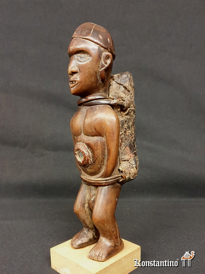 1134-Afri Fetiche Bakongo. Rep Dem del Congo. 22x7 cms
