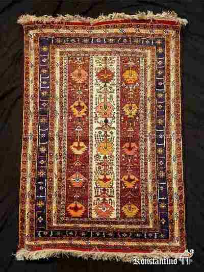 16395-Alf Afghan Beshir Seda natural salvaje 100%,  178x112 cms