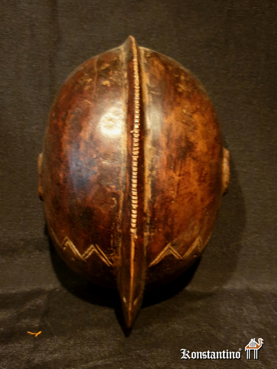 1451-Afri Casco de la etnia Fang (Actual Gabón) . 21x14 cms