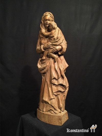 1797-C  Talla Europea. Vírgen con niño  59 cms