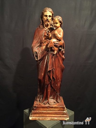 19-C  San José con el niño 66x20 cms