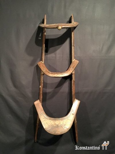 22-C Silla de camello Afghana antigua 135x47 cms
