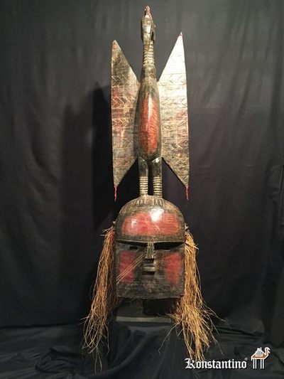 138-Afri  Máscara Senufo  122x35 cms