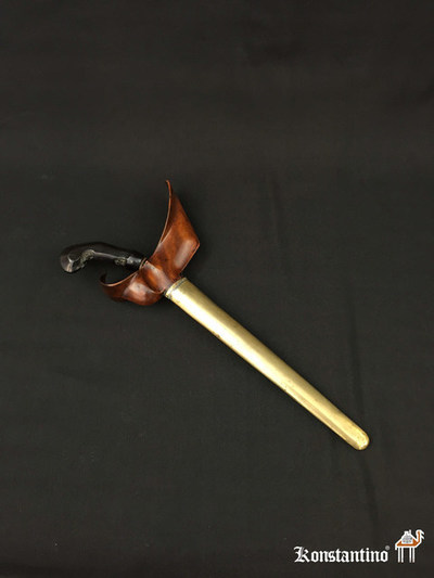 1121-C Puñal Kris de Indonesia con funda. S.XIX.45 cms