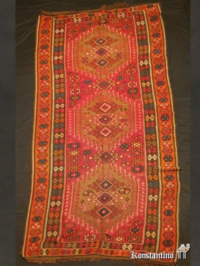 4459-Alf Kilim Antiguo Turco  350x140