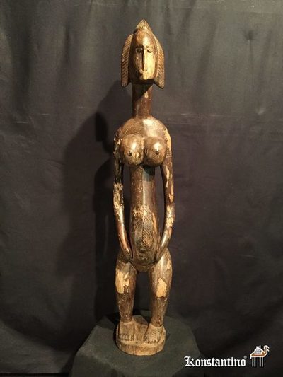 307-Afri  Figura africana antigua  84x14 cms