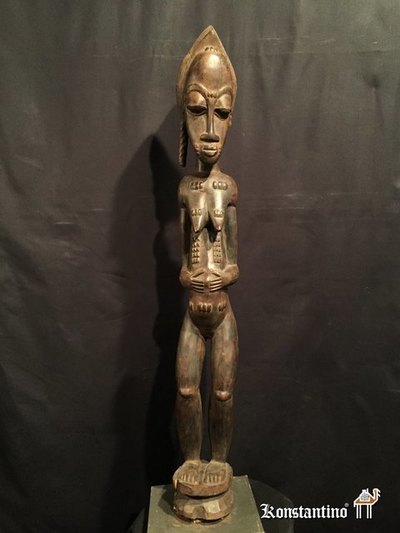 343-Afri  Figura en madera africana  87x11