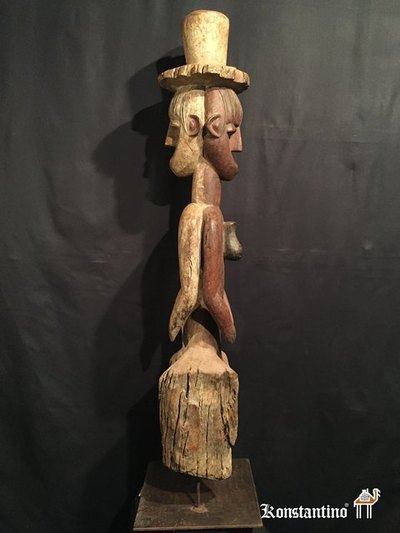 1290-Afri  Poste doble africano 113x25 cms