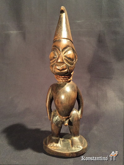 1544-Afri Figura africana en madera 27,5 cms